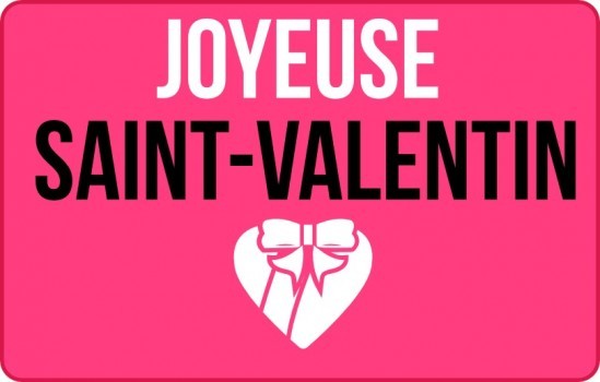 Bonne saint valentin